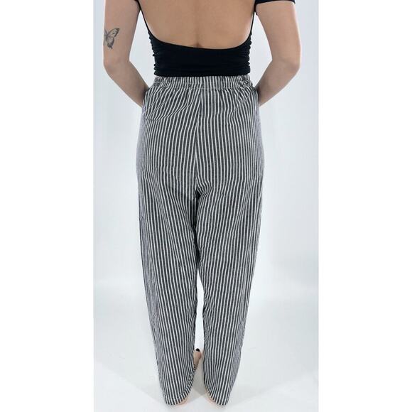 Dark Gray Striped High Rise Women’s Casual Pants Relaxed Fit Size Small - Picture 3 of 4